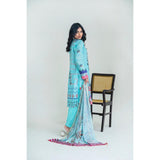 : 3 Pcs Women's Unstitched Lawn Printed Suit