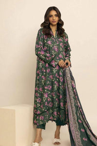 3 Pcs Women's Unstitched Lawn Printed Suit