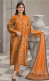 Amna.B-3 Pcs Women's Unstitched Lawn Printed Suit