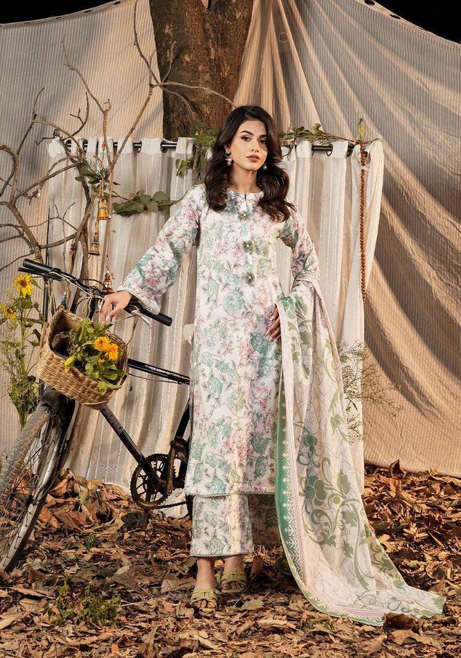 3 Pcs Women's Stitched Printed Suit Lawn Suit