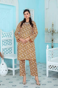 2 Pcs Fiza Noor Women's Unstitched Khaddar Printed Suit - Mahnoor