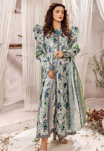 Safwa -3 Pcs Digital Printed Doria Lawn Unstitched Suit, KOK-05